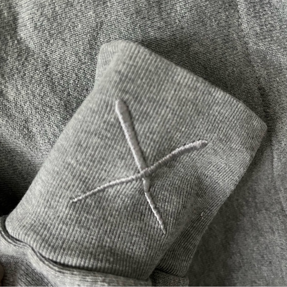 ORIGINAL FAKE sz 1 S Button Down Hoodie Chomper Gray KAWS Japan - Picture 5 of 12